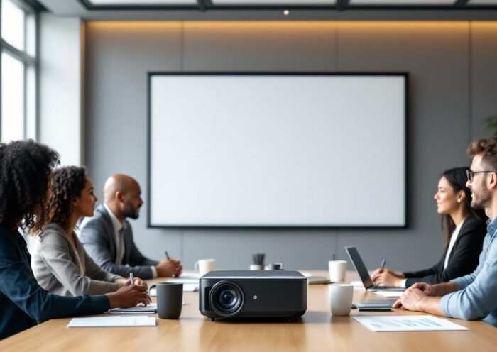 découvrez pourquoi choisir un vidéoprojecteur bureautique full hd améliore vos réunions grâce à une qualité d'image nette, une meilleure visibilité et une présentation professionnelle.