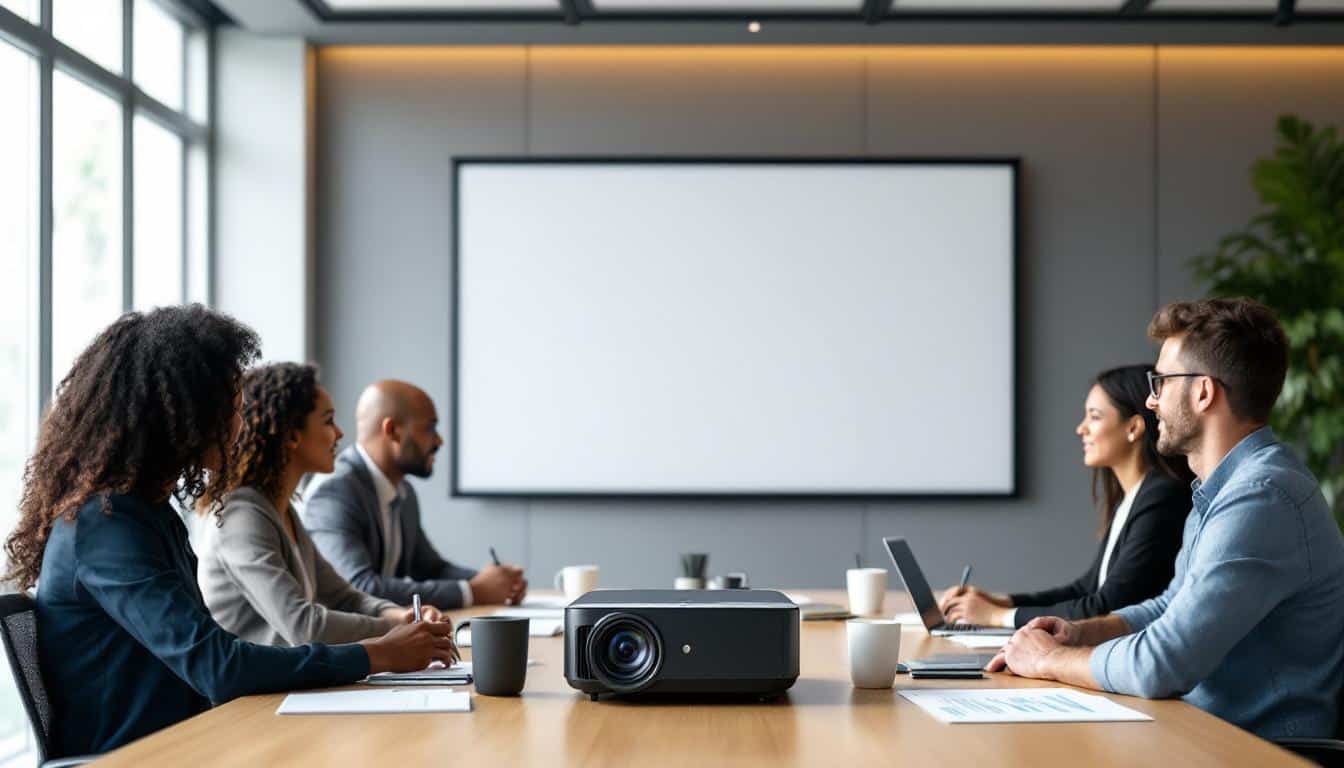 découvrez pourquoi choisir un vidéoprojecteur bureautique full hd améliore vos réunions grâce à une qualité d'image nette, une meilleure visibilité et une présentation professionnelle.