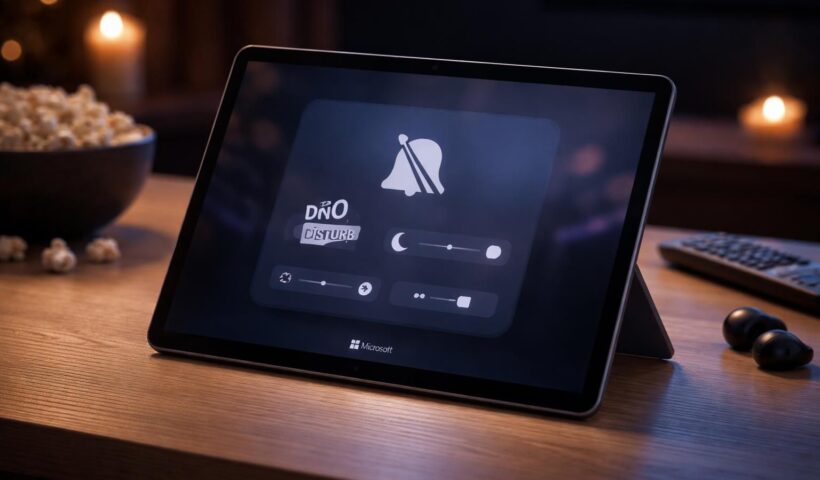 découvrez la configuration 'ne pas déranger' spéciale films sur votre tablette tactile microsoft pour profiter pleinement de vos séances sans interruptions. apprenez tous les réglages essentiels.