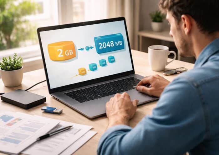 découvrez comment convertir facilement 2 go en mo avec notre guide pratique dédié aux utilisateurs de l'informatique, pour mieux comprendre les unités de stockage.