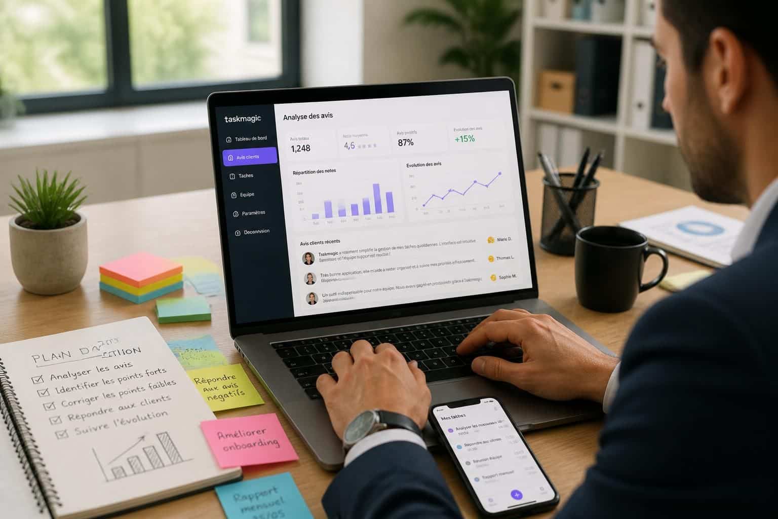 découvrez comment analyser les avis sur taskmagic pour optimiser l'organisation de vos tâches et améliorer votre productivité au quotidien.