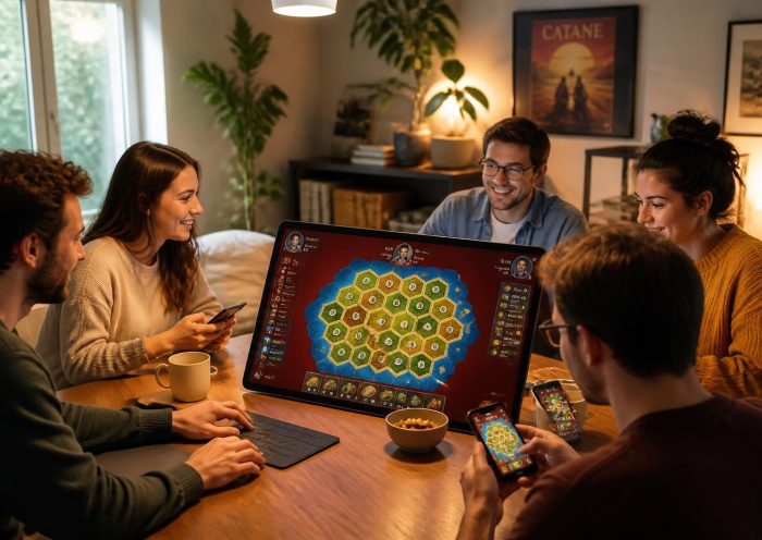 apprenez à jouer aux colons de catane en ligne avec vos amis et profitez d'une expérience de jeu interactive et conviviale, où que vous soyez.