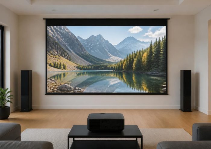 découvrez comment éviter l’effet « trapèze » sur votre écran de projection et gardez une image parfaitement droite pour une expérience visuelle optimale.